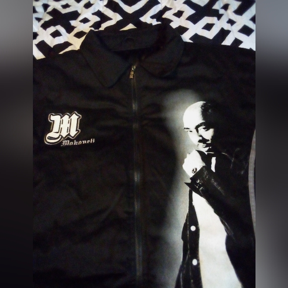 MAKAVELI BRANDED (TUPAC) Vintage Collectable Graphics Jacket Men's XL Black - Picture 6 of 16